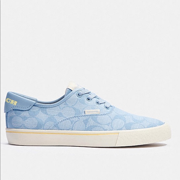 Coach Citysole Skate Sneaker in Light Wash - Picture 2 of 10